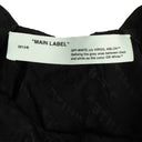 Off White C/O Virgil Abloh Asymmetrical Logo Dress - Black