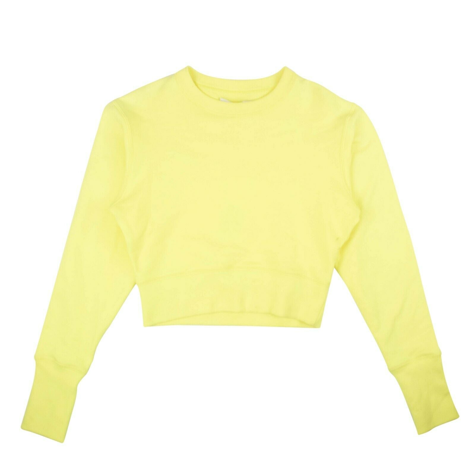 A.P.C Cropped Crewneck Sweatshirt - Neon Yellow