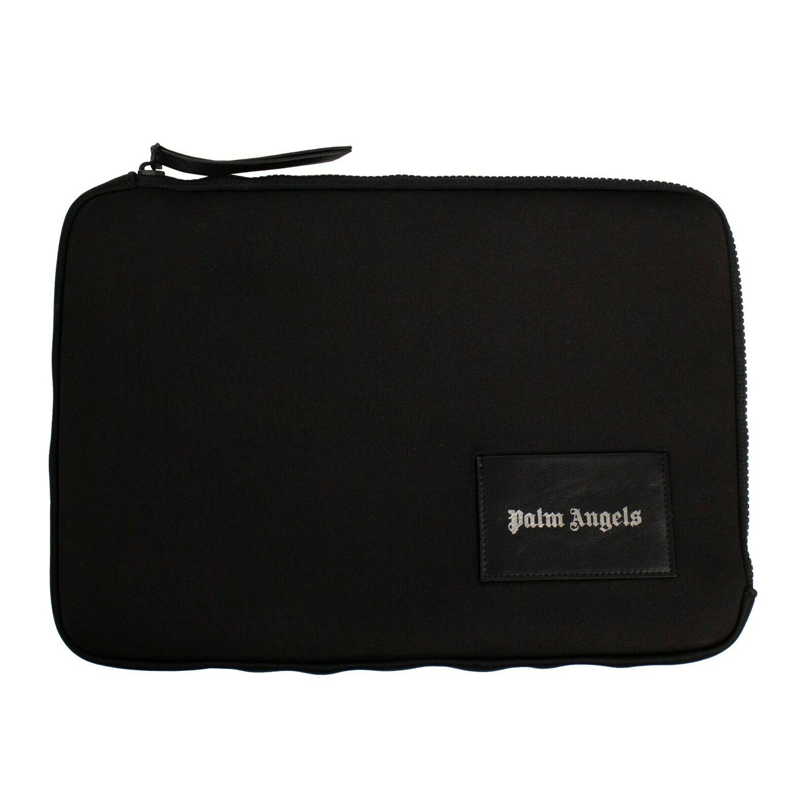Palm Angels Logo Patch Pouch Laptop Case $560 - Black