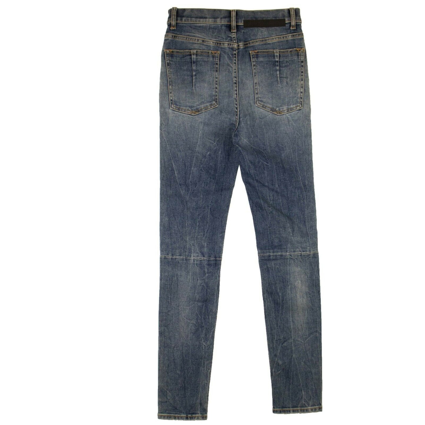 Unravel Project Triple Zip Skinny Fit Jeans - Blue