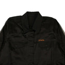 Heron Preston Double Layer Silk Shirt - Black