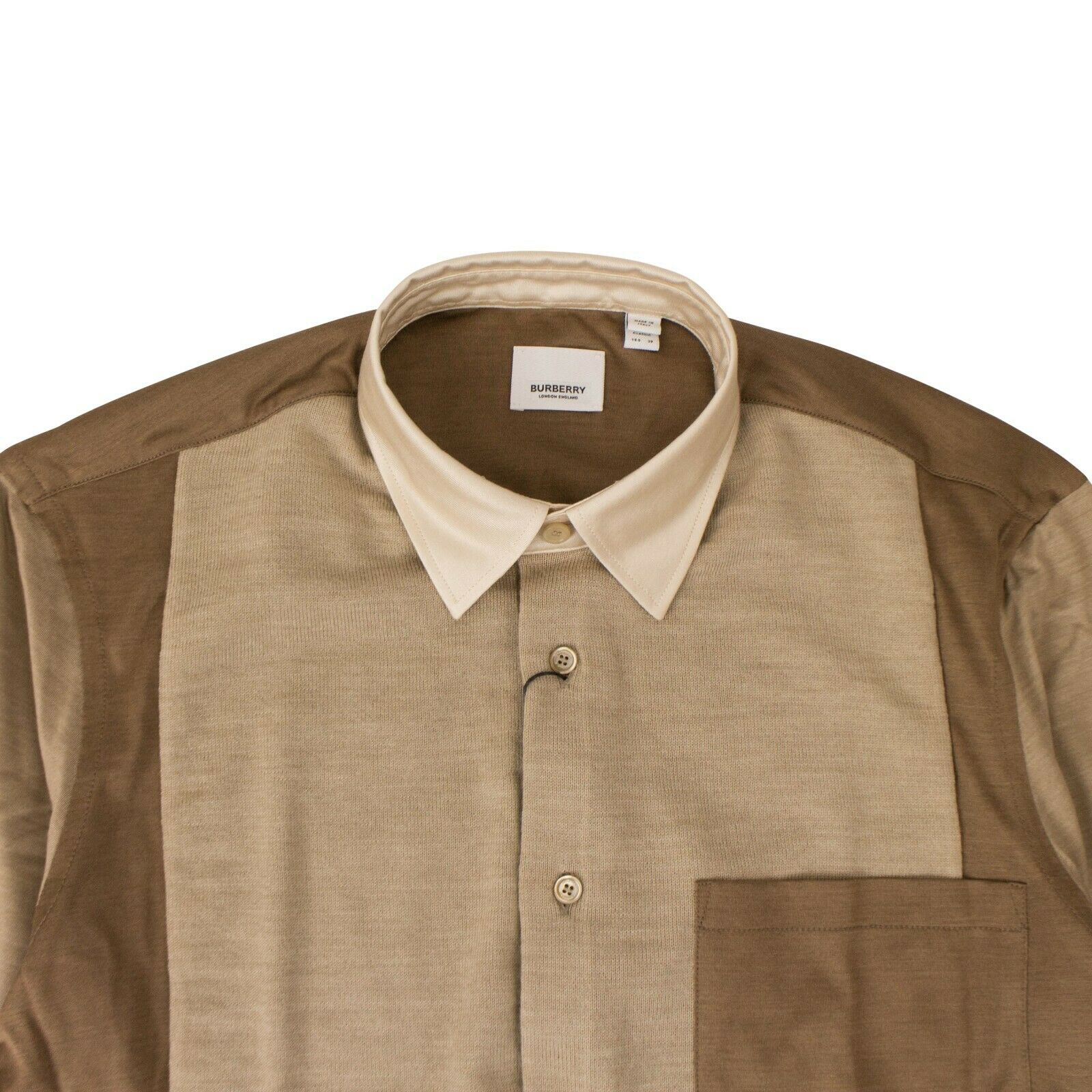 Burberry Multicolor Collar Shirt - Tan/Brown
