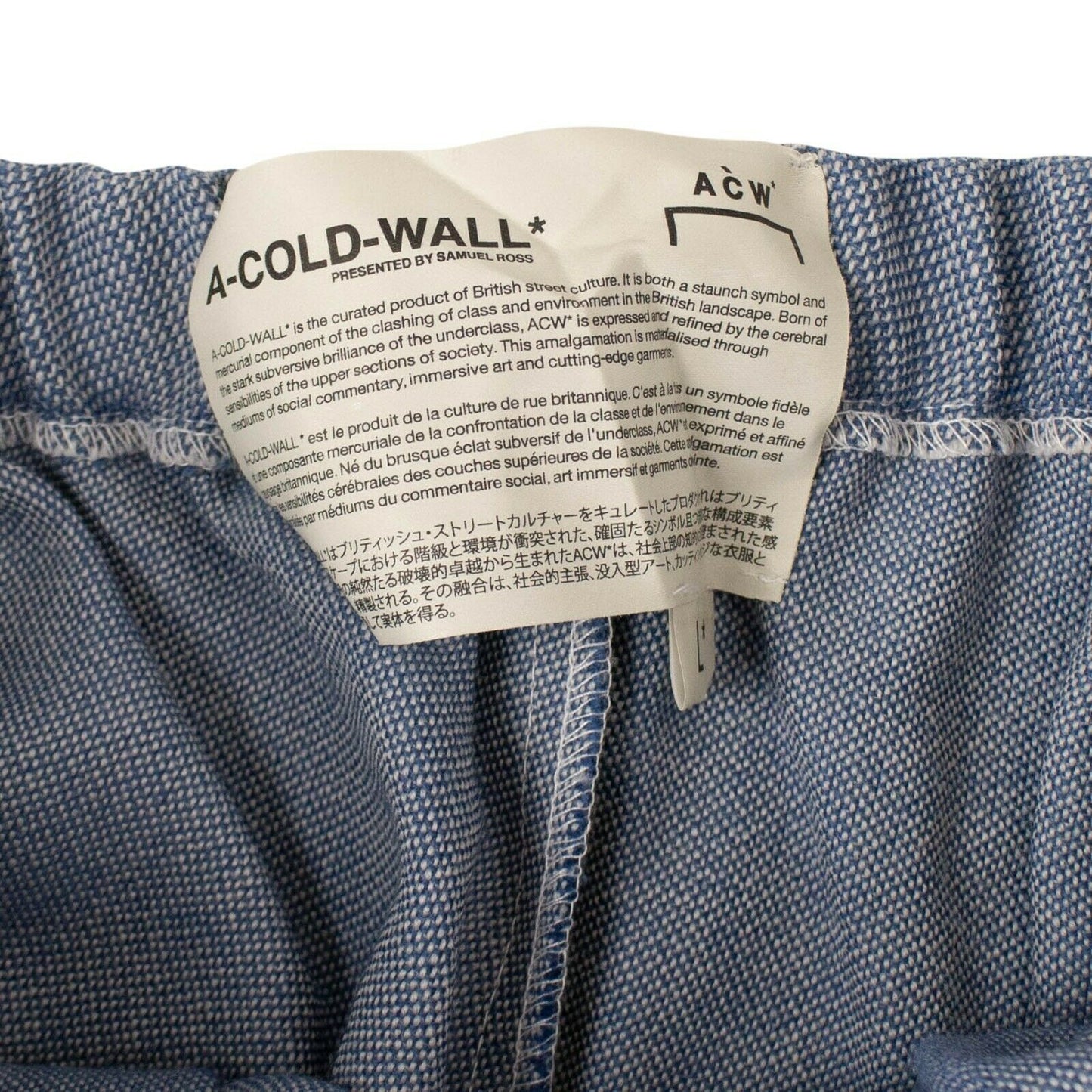 A.C.W Fabric Trousers - Blue