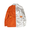 Heron Preston Blazer Jacket - Silver/Orange