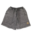 Gray Acid Wash 'Lakers' Loose-Fit Shorts