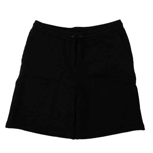 Men's Black Studded Fianchi Bermuda Sweatshorts