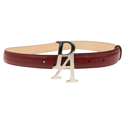 Palm Angels Pa Leather Belt - Red