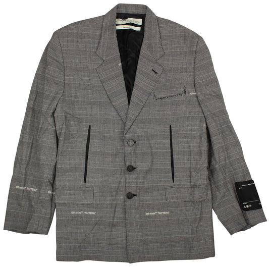 Gray Constructed Blazer