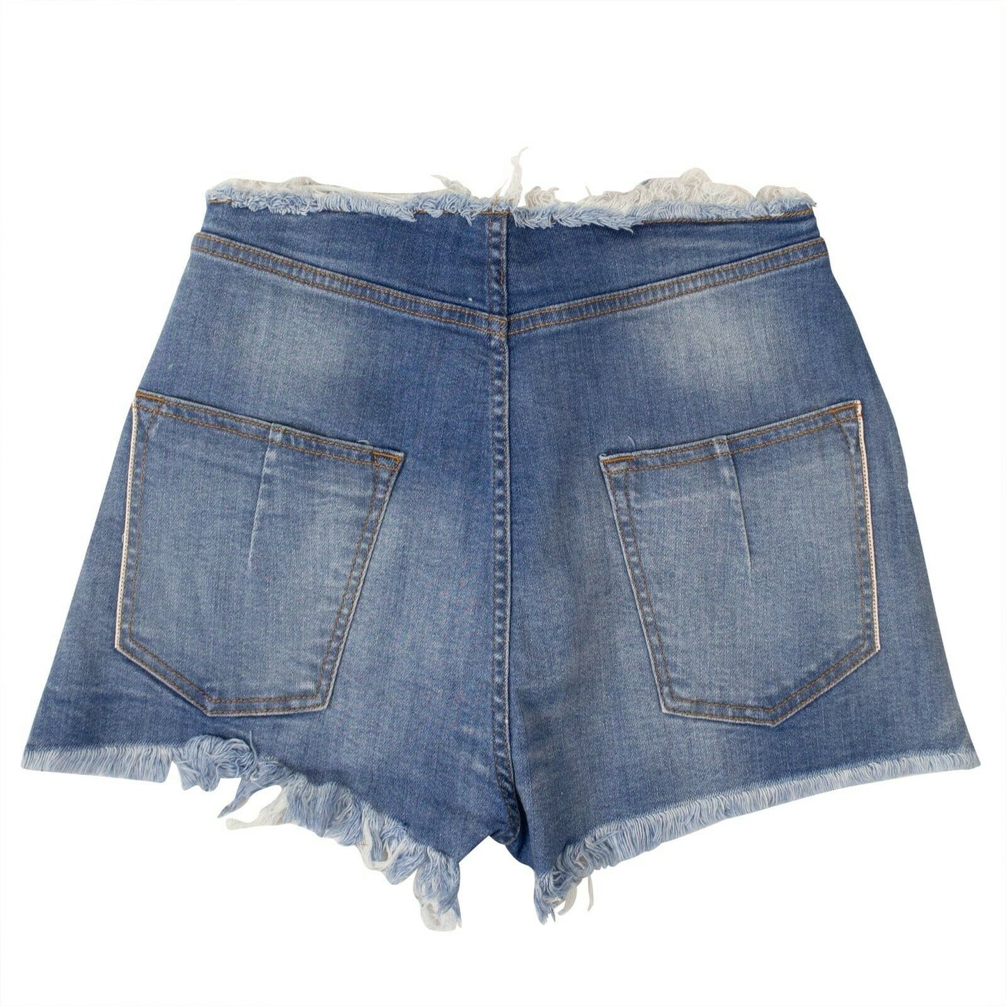 Unravel Project Denim Lace-Up Shorts - Denim