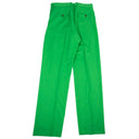 Green Straight-Leg Tailored Pants