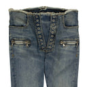 Unravel Project Lace-Up Skinny Jeans - Denim