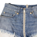 Unravel Project Denim Zipped Shorts - Denim