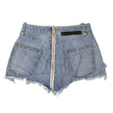 Unravel Project Denim Zipped Shorts - Denim