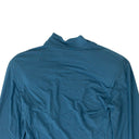 Blue Mock Neck Bodysuit