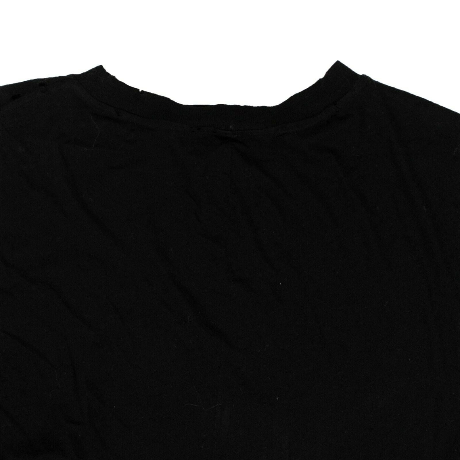 Unravel Project Long Distressed T-Shirt - Black