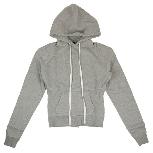 Unravel Project Long Drawstring Hoodie - Gray