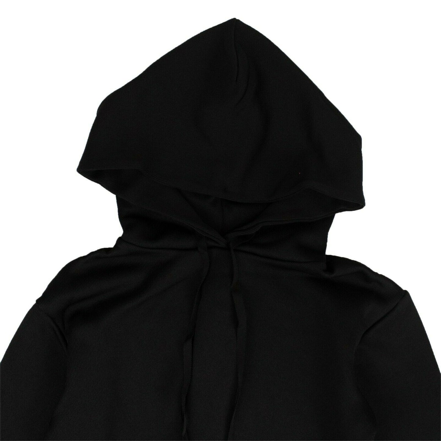 Unravel Project Ribbed Hooded Bodysuit - Black
