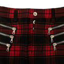 Unravel Project Checked Mini Skirt - Red/Black