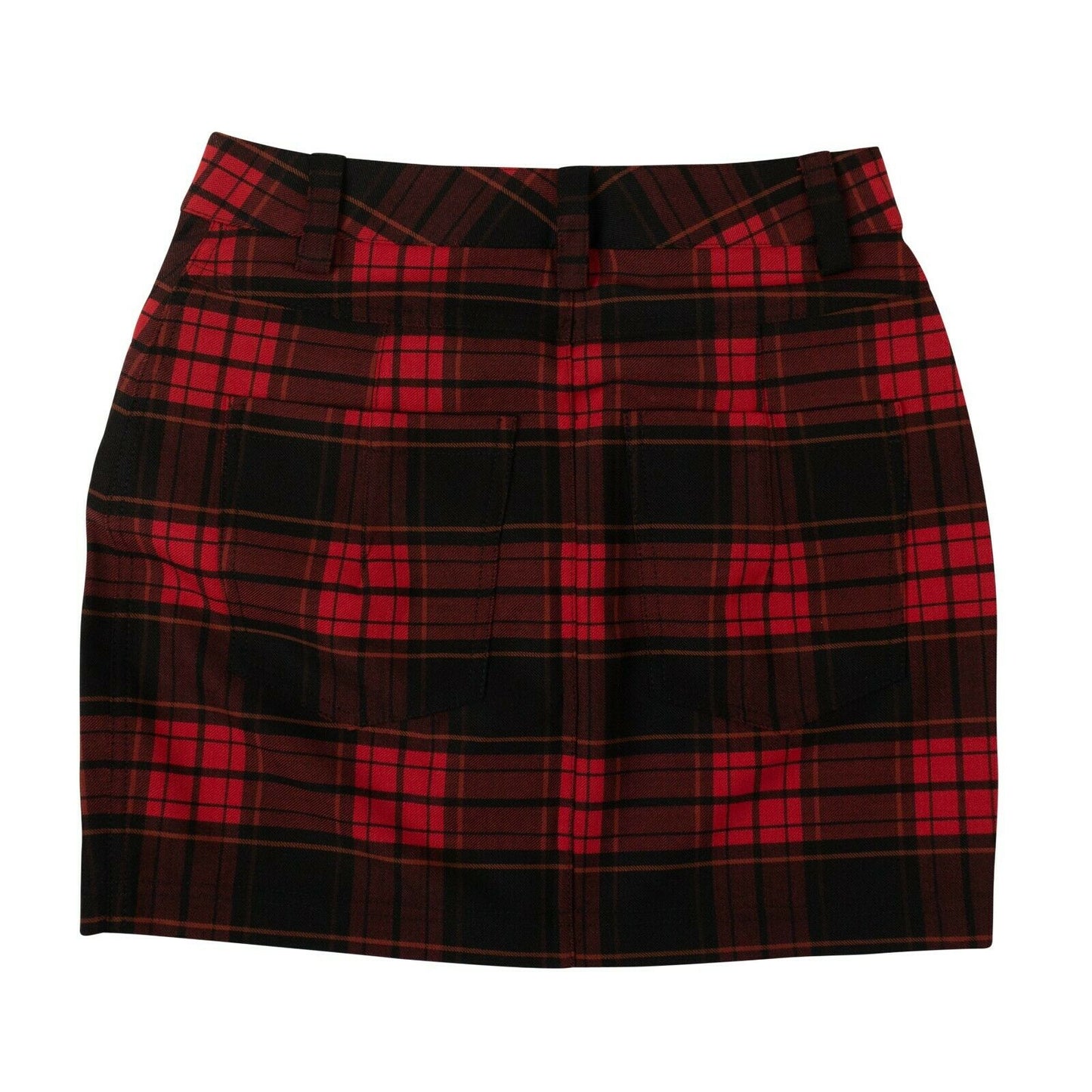 Unravel Project Checked Mini Skirt - Red/Black