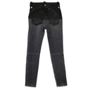 Unravel Project Stonewash Lace Up Skinny Jean Pants - Black