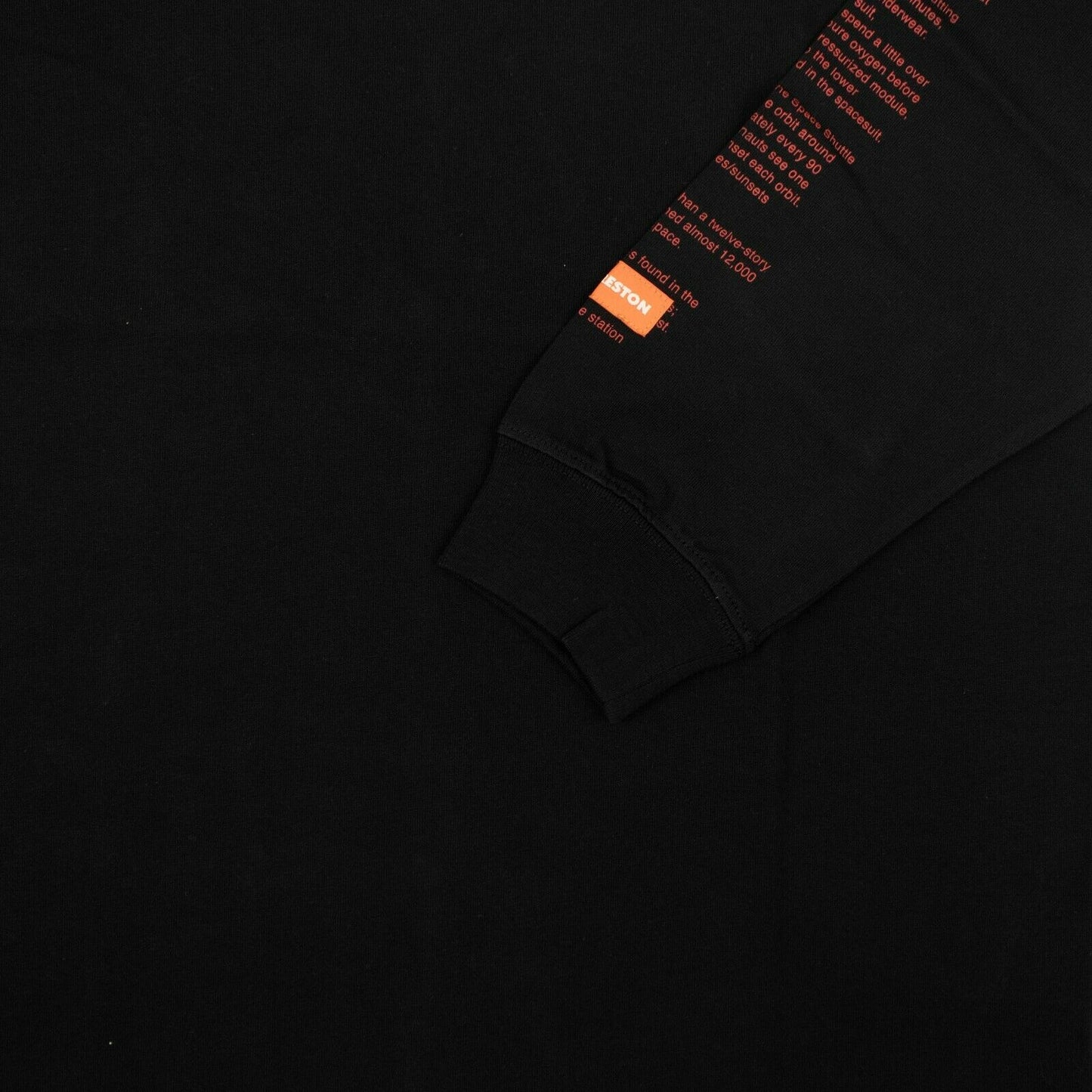 Heron Preston Nasa Facts Ls T-Shirt - Black