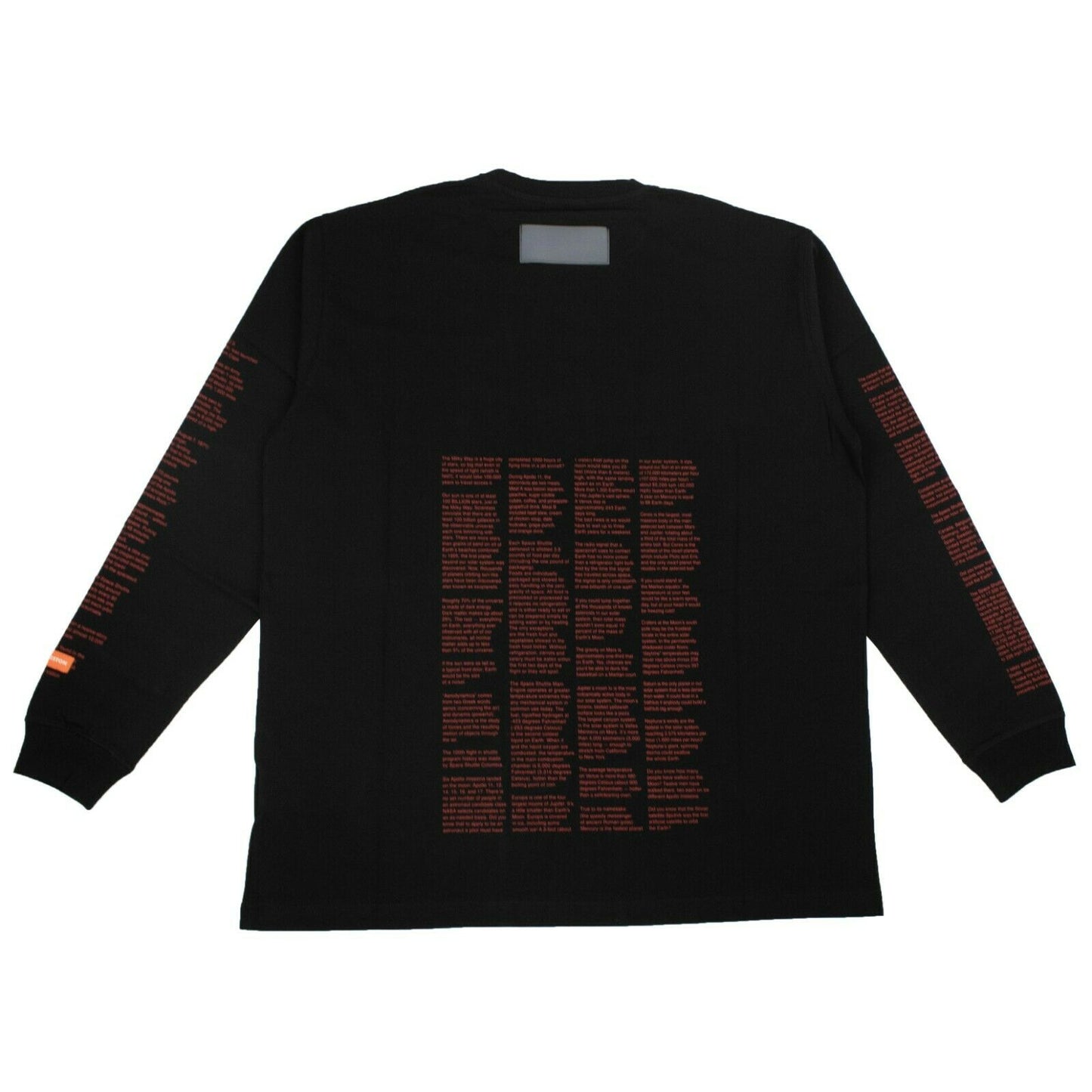 Heron Preston Nasa Facts Ls T-Shirt - Black