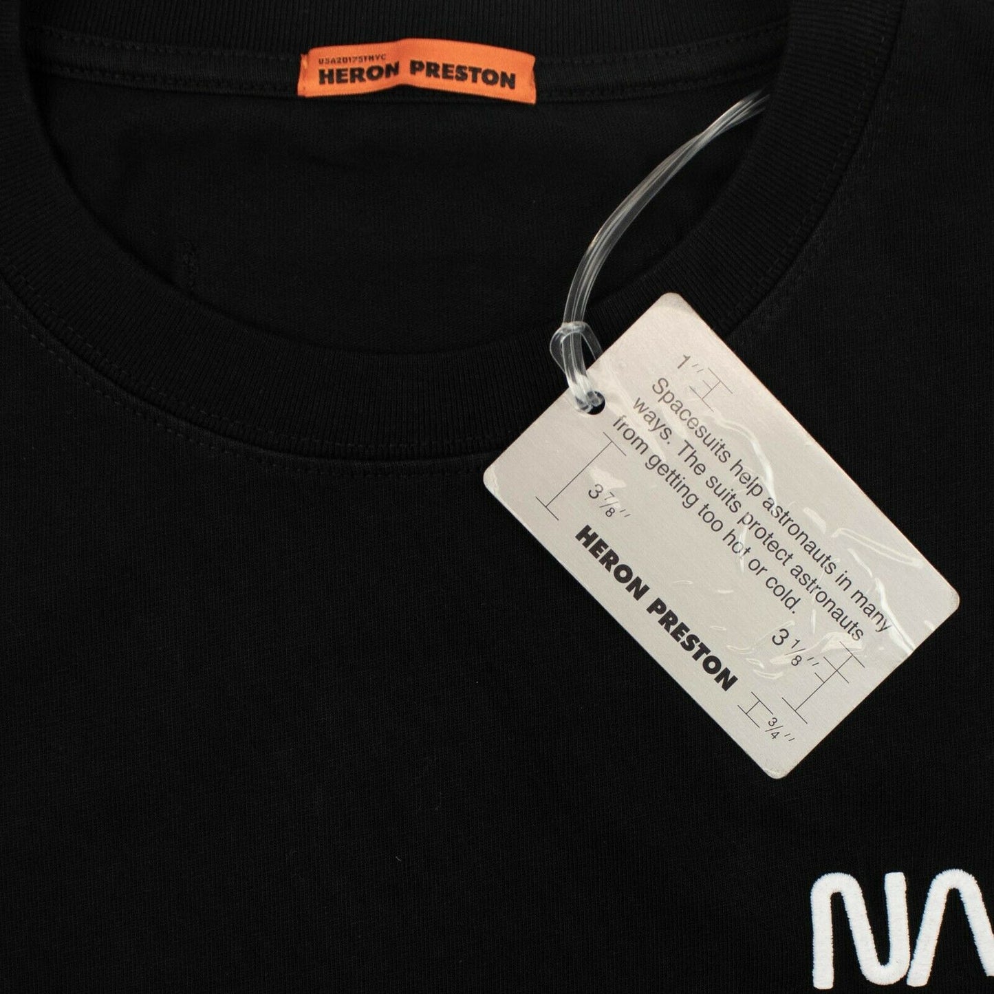 Heron Preston Nasa Facts Ls T-Shirt - Black