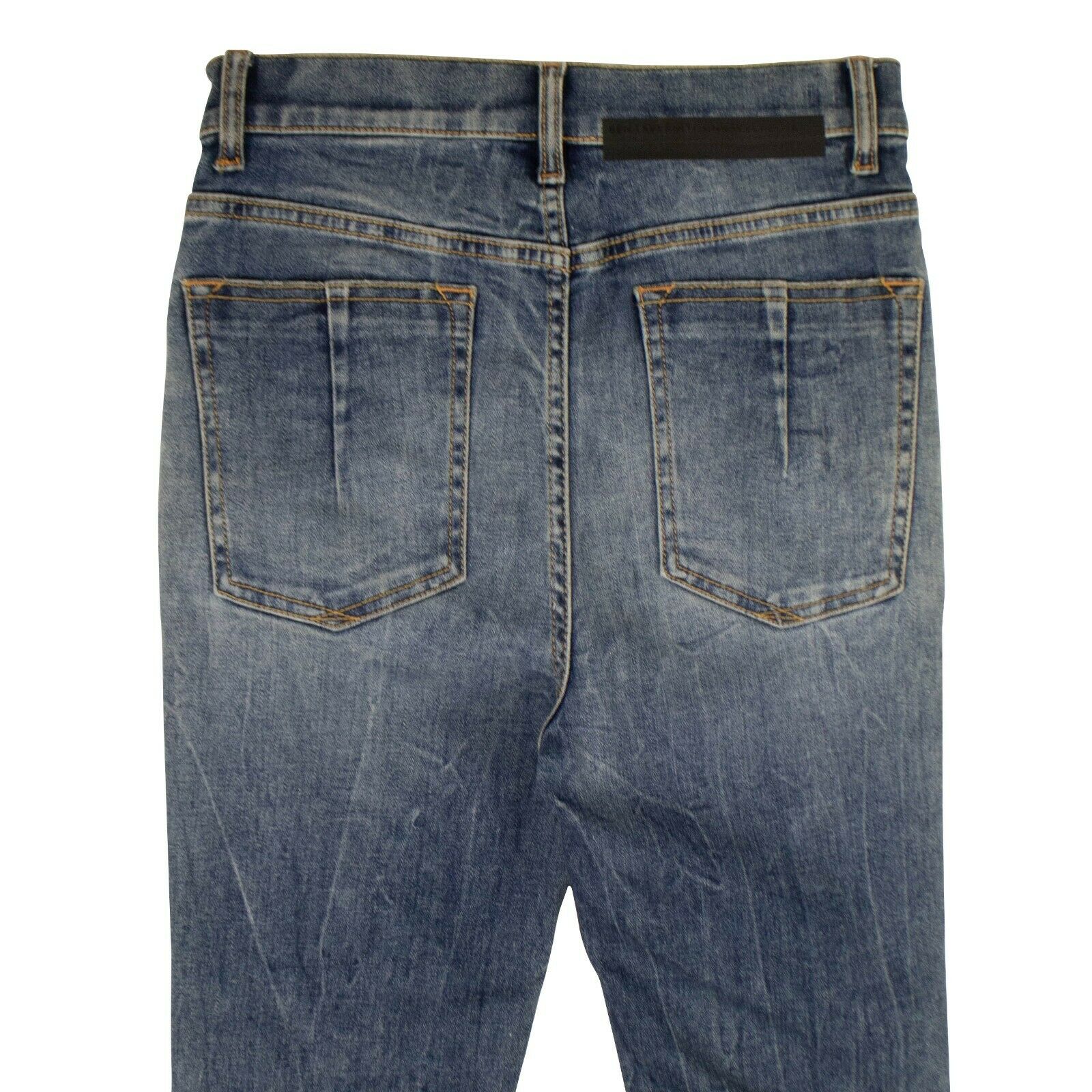 Unravel Project Triple Zip Skinny Fit Jeans - Blue
