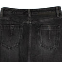 Unravel Project Denim Zipper Mini Skirt - Black