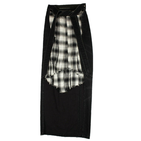 Unravel Project And Plaid Skirt - Black/White
