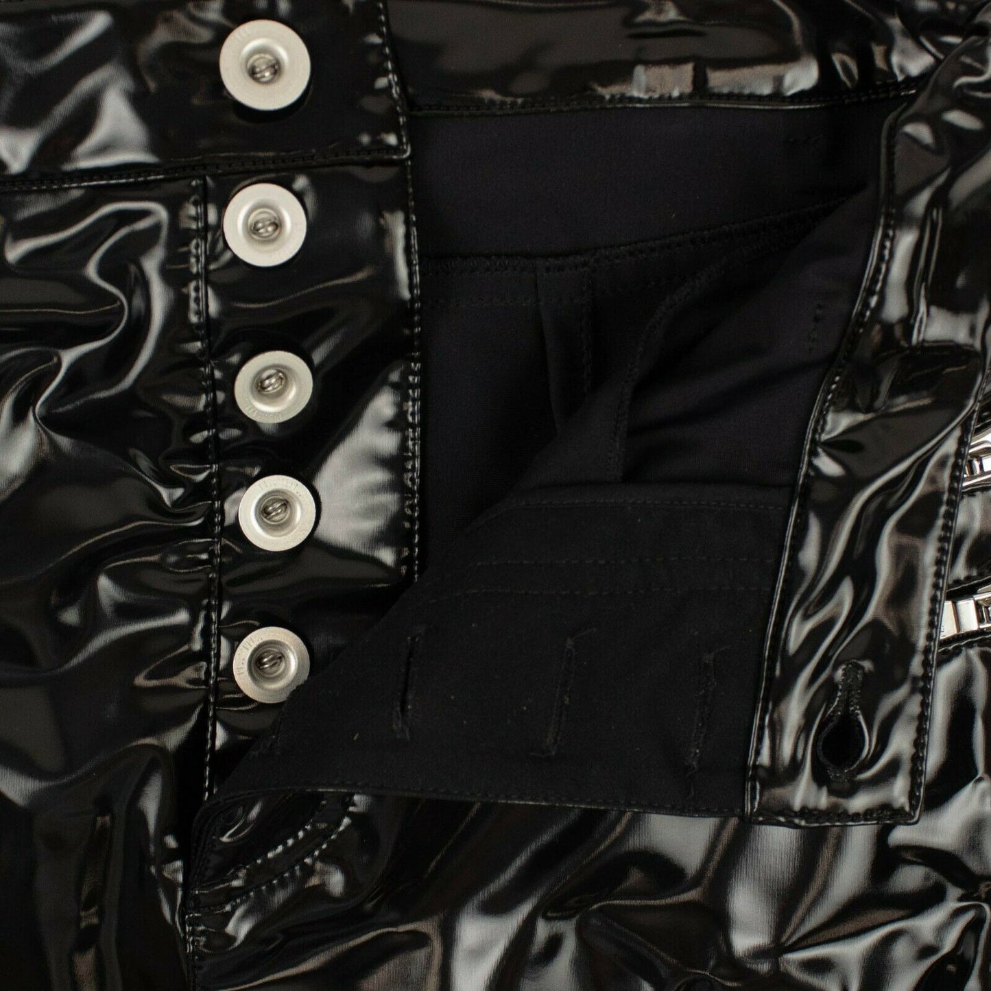 Unravel Project Faux Leather Zipper Mini-Skirt