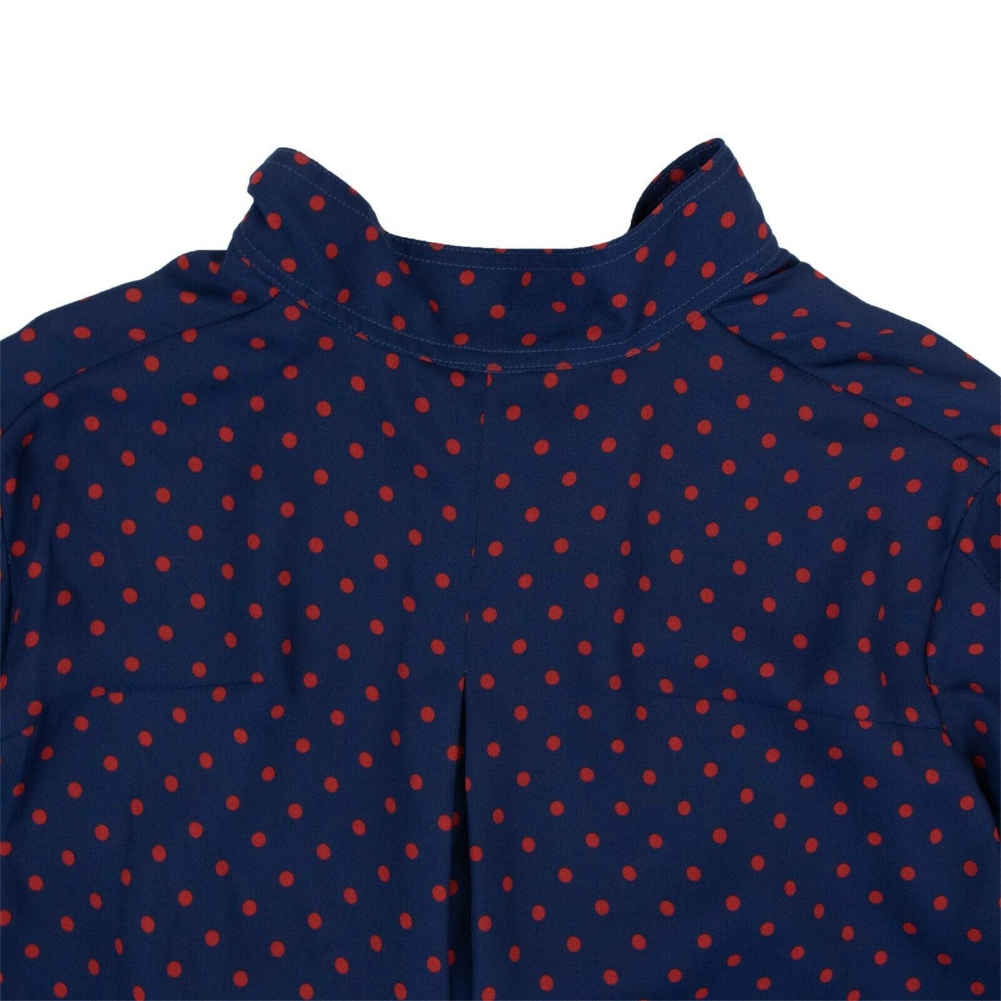 Unravel Project Polka Dot Shirt - Dark Blue/Red
