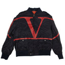 Men's Navy Logo Bomber Jacket