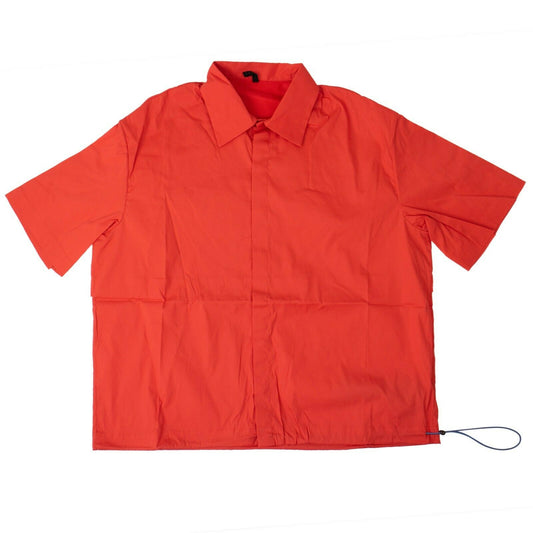 Unravel Project Oversized Button Down Shirt - Red