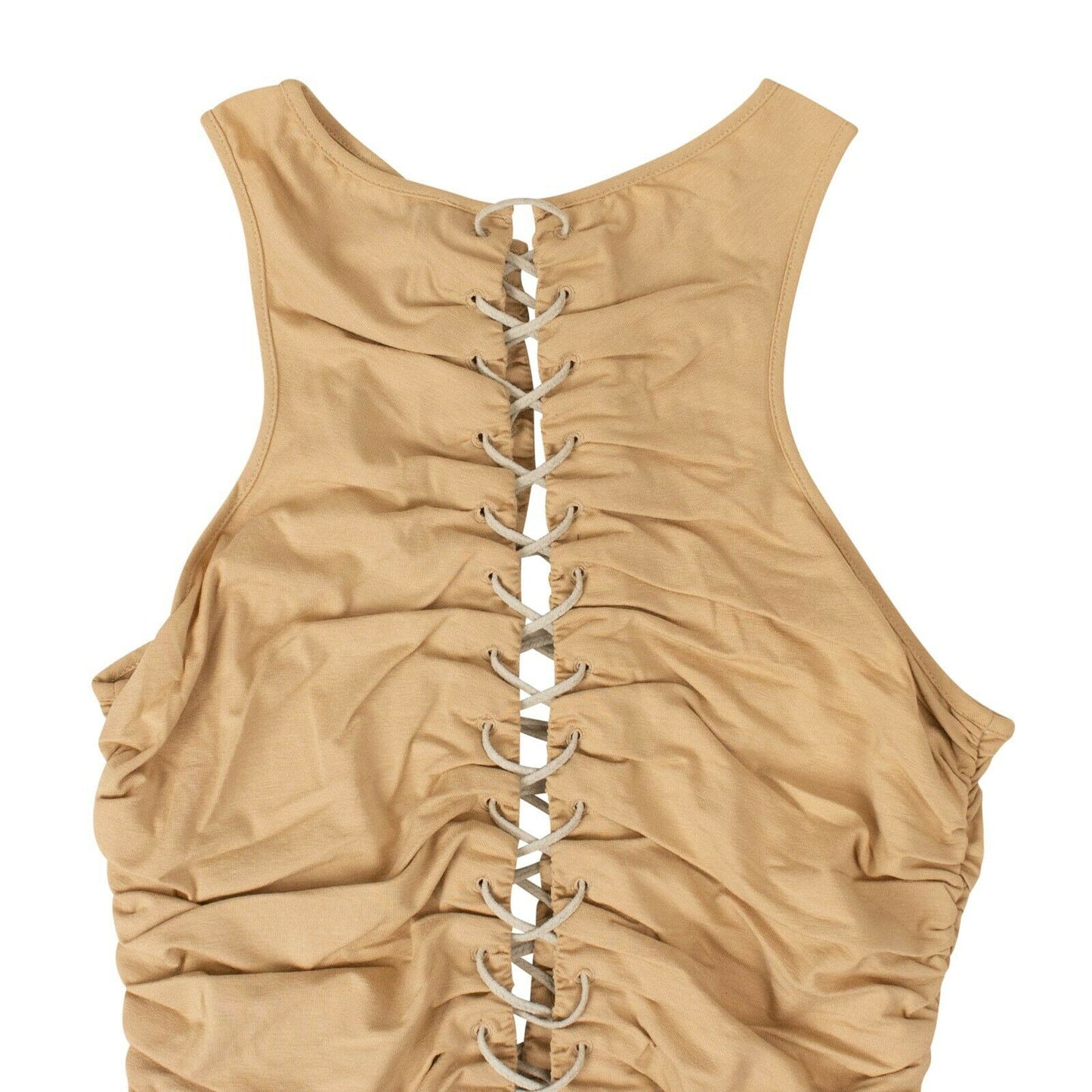 Unravel Project Lace Up Bodysuit - Beige