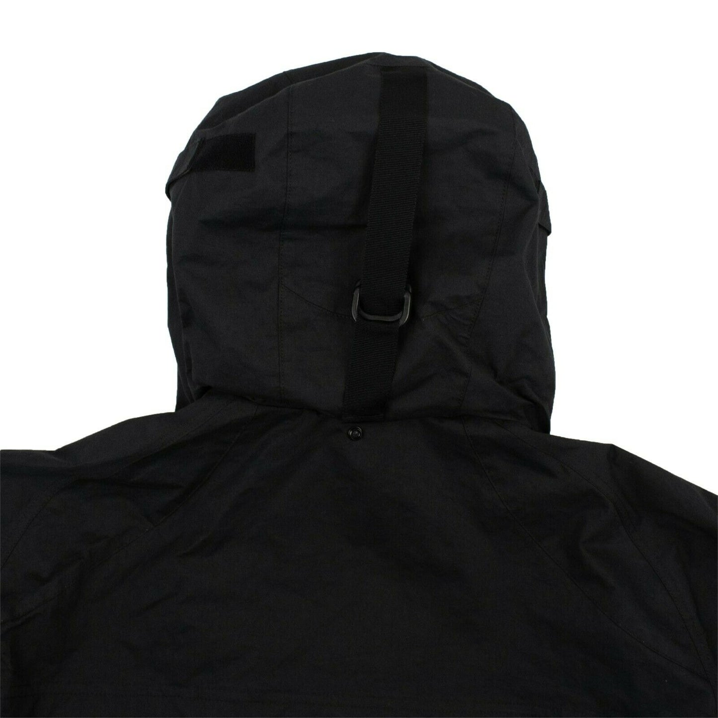 Unravel Project Loose Fit Hooded Windbreaker Jacket - Black