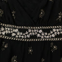 Amiri Embellished Silk Chiffon Midi Dress - Black