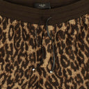 Amiri Leopard Print Single Breasted Coat - Brown