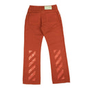 Off-White C/O Virgil Abloh Diag Stripe Flared Jeans - Orange