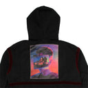 Marcelo Burlon Go Kart Hoodie Sweatshirt - Black/Maroon