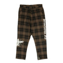 Marcelo Burlon Plaid White Bug Pants - Brown/Black