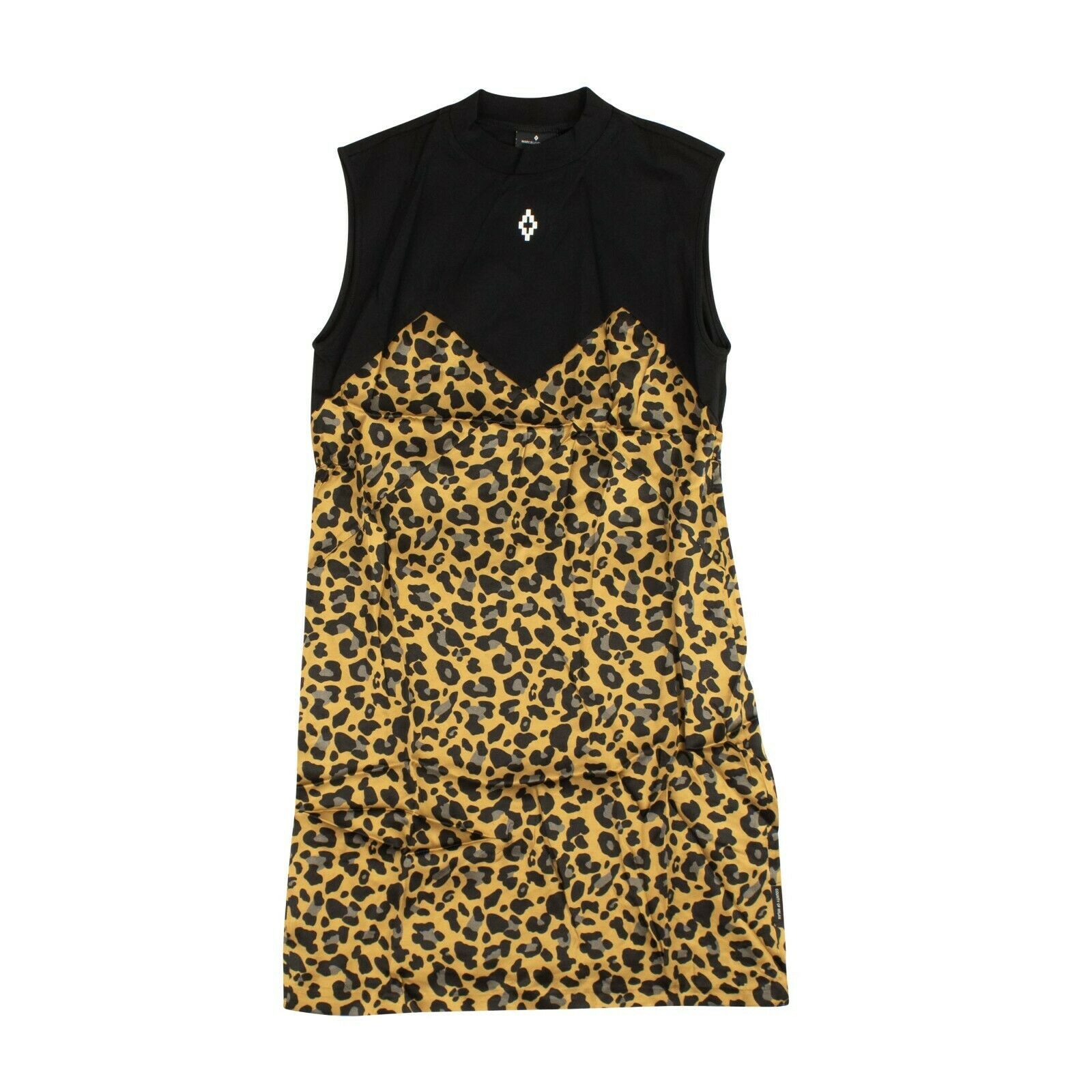 Marcelo Burlon Print Sleeveless Dress - Black/Leopard