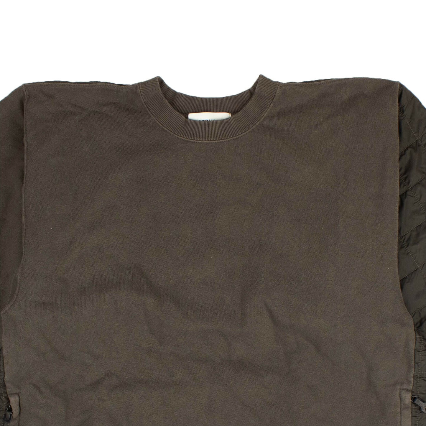 Ambush Quilted Crewneck Sweatshirt - Brown