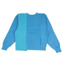 Mix Blue Pullover Sweatshirt