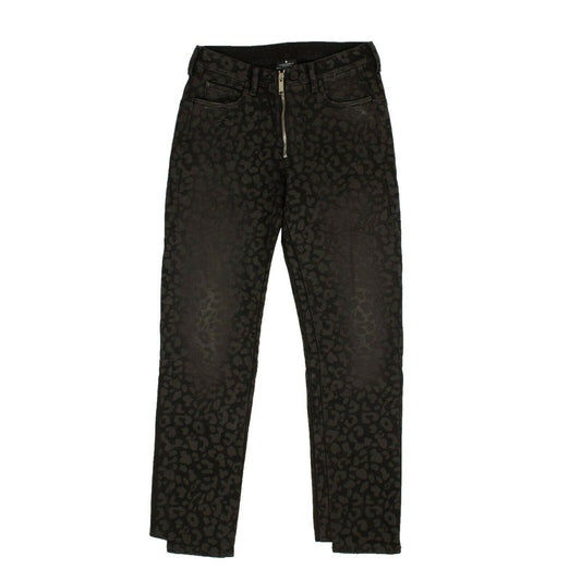Marcelo Burlon Leopard Print Jeans - Black