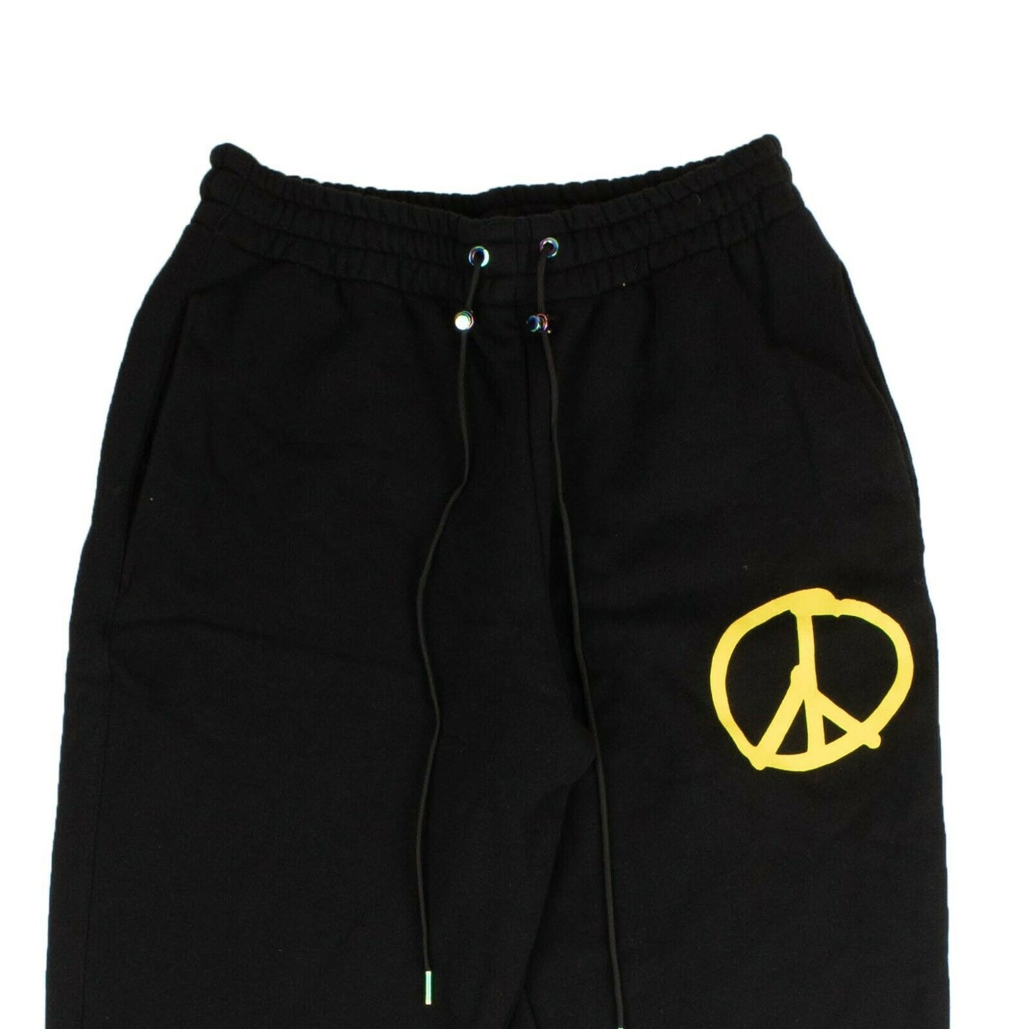 Bossi Peace Sign Sweatpants - Black/Yellow