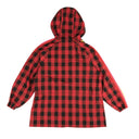 Palm Angels Buffalo Plaid Stripe Windbreaker - Red