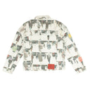 424 On Fairfax Photo Print Denim Jacket - White