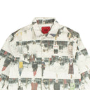 424 On Fairfax Photo Print Denim Jacket - White