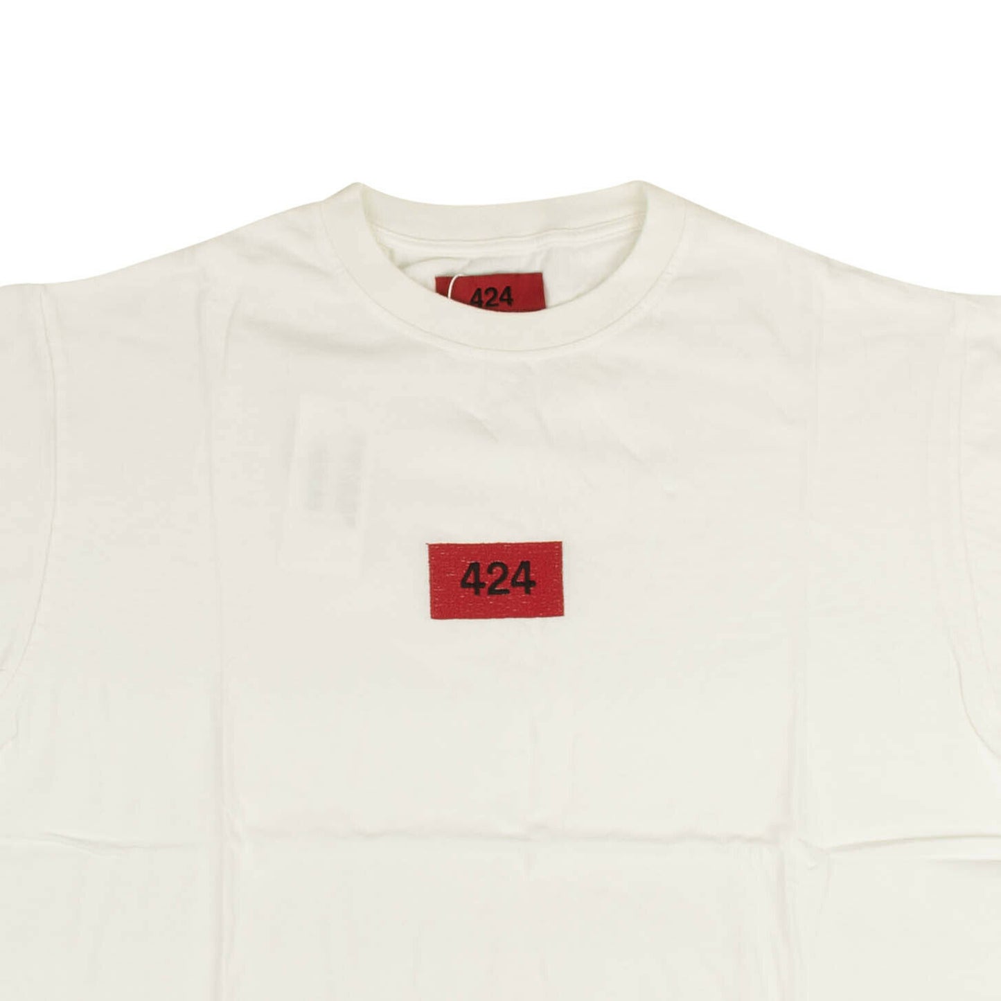 424 On Fairfax Short Sleeve Logo Patch T-Shirt - White